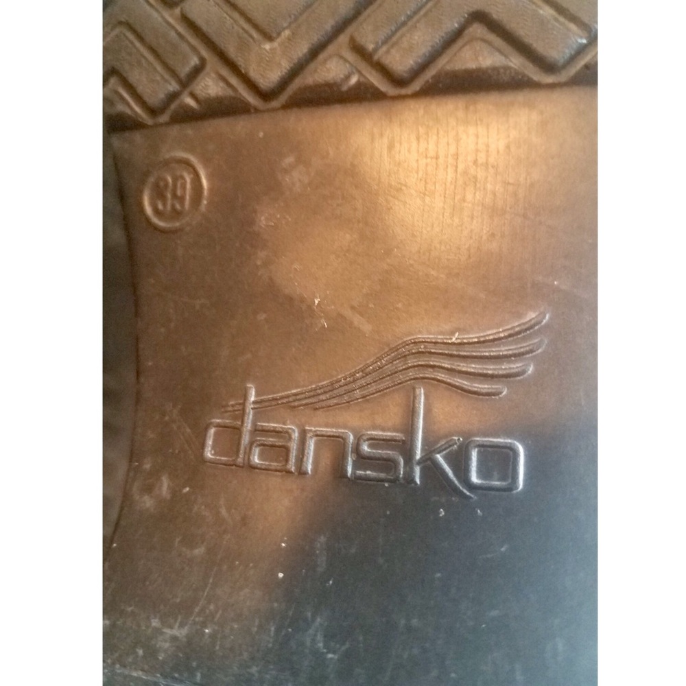 Classy Black And Silver Dansko Patterned Clogs - image 3